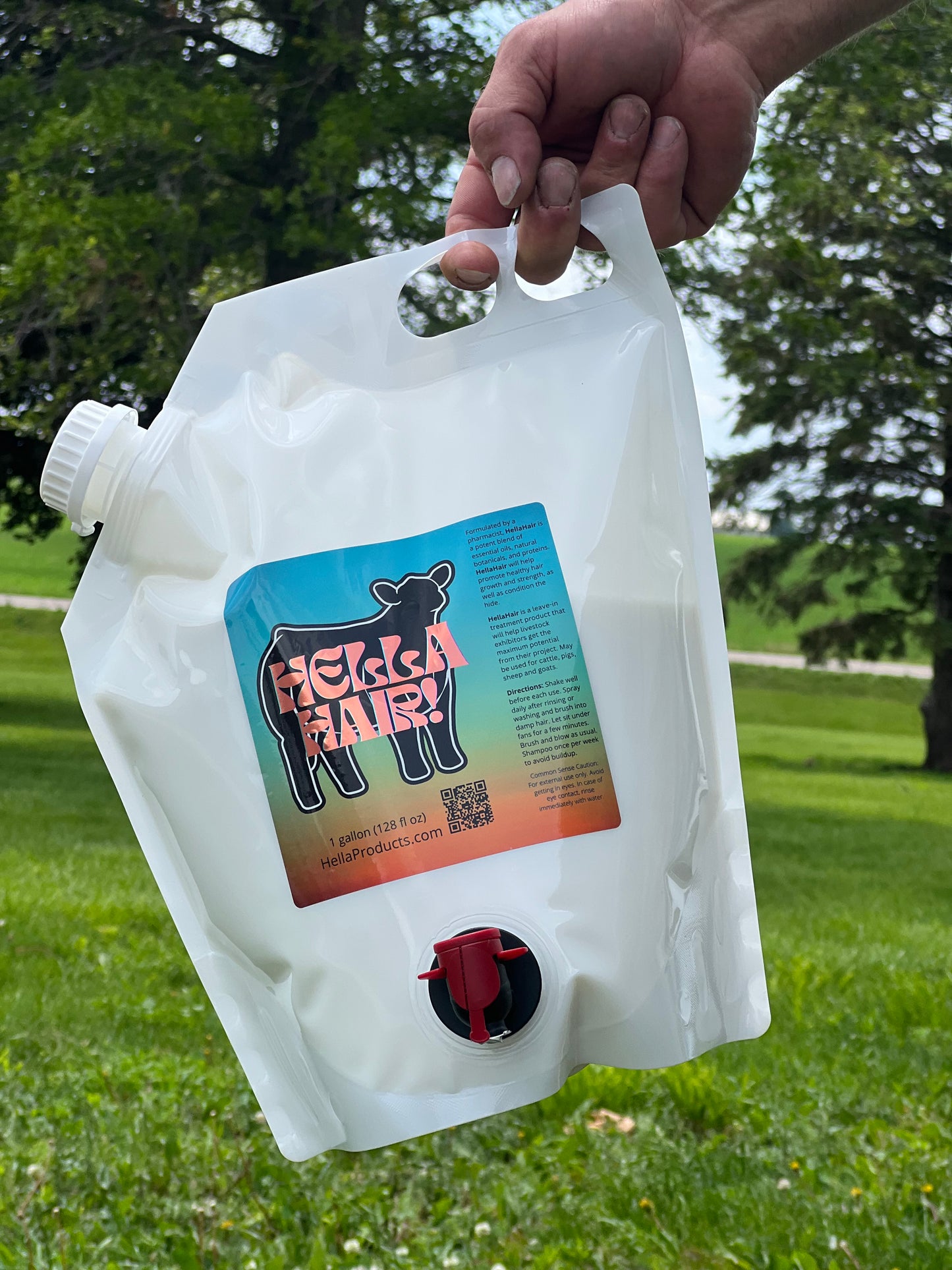Hella Hair 1 gallon refill bags - 1 case (4 bags)